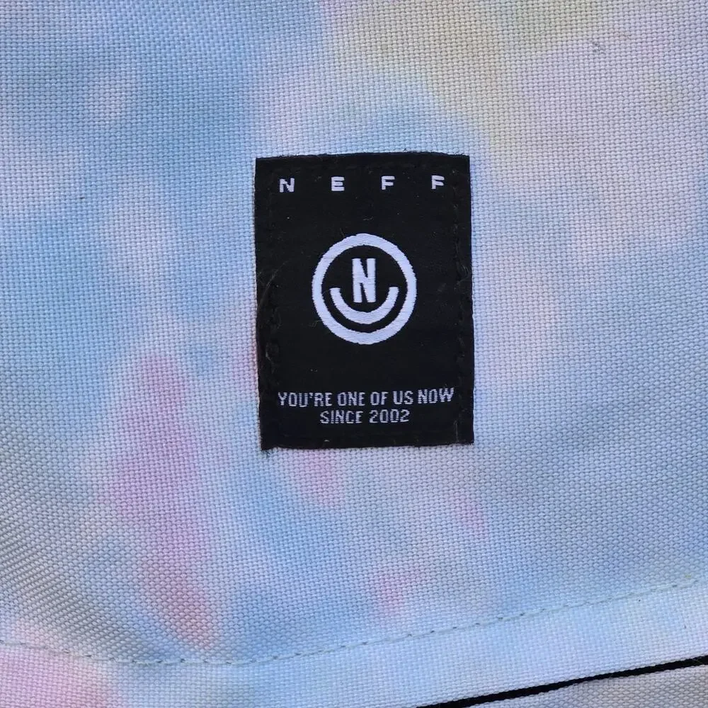 Neff Backpack Tie Dye Pastel Bag Travel Carry On School Hiking Zip Pockets‎